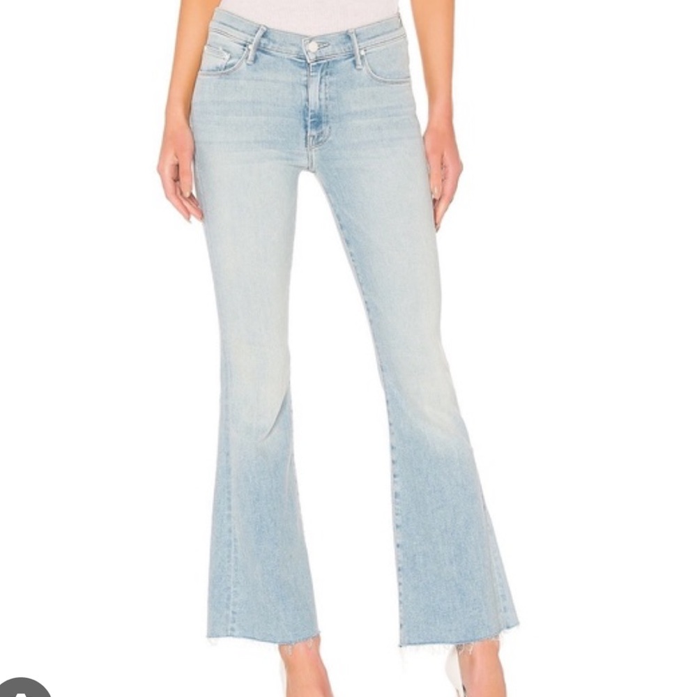 MOTHER Light Blue Flare Jeans